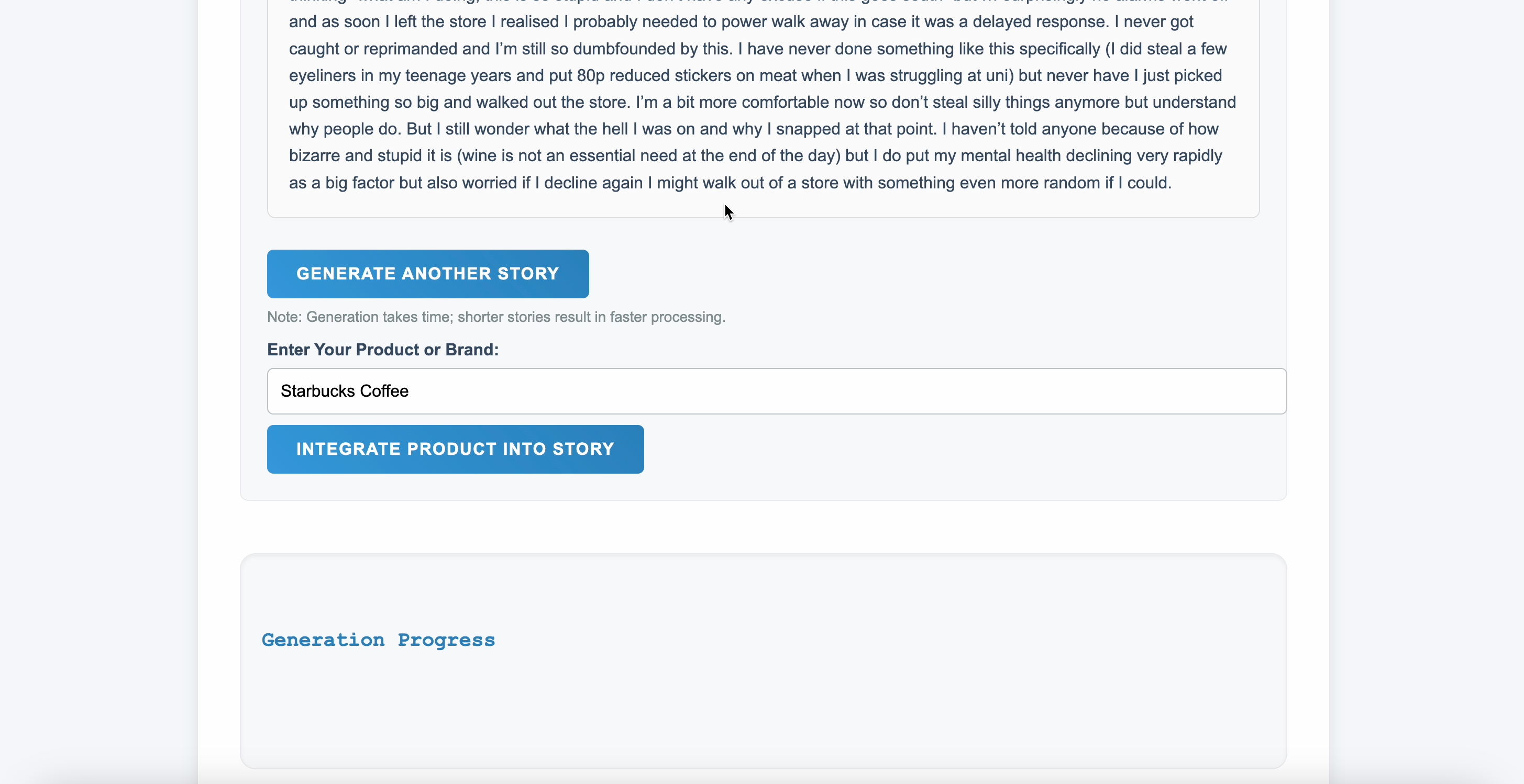 Story Modification